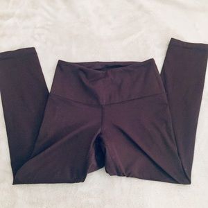 Deep plum workout leggings